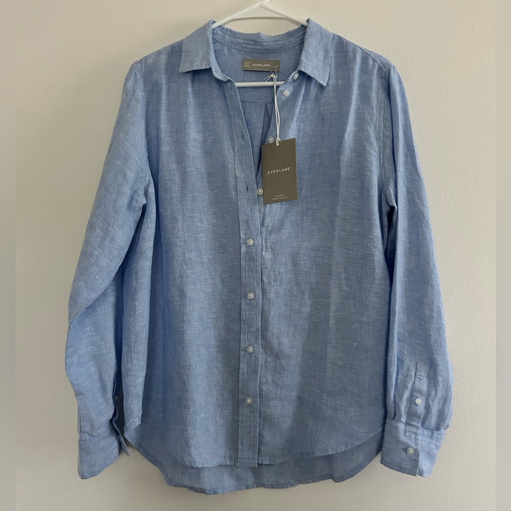 NWT Everlane The Linen Relaxed Shirt